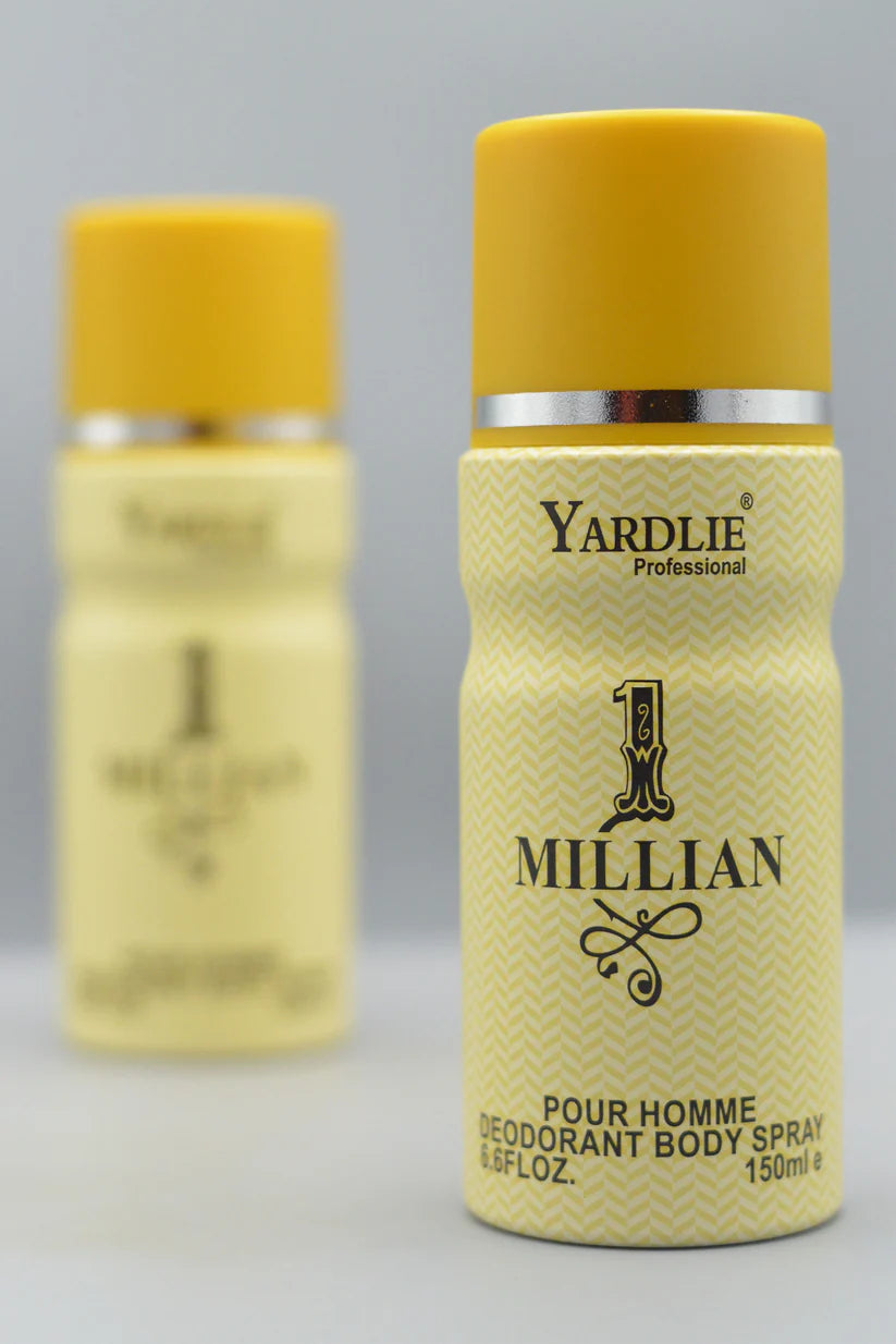 Yardlie Professional 1 MILLIAN Body Spray 150ml.