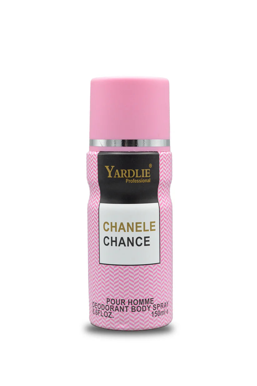 Yardlie Professional chanele chance Body Spray 150ml.