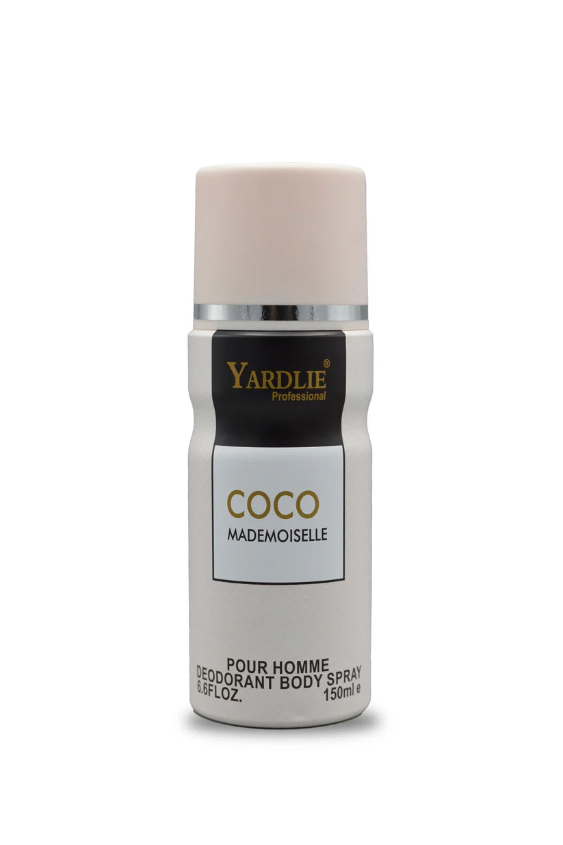 Yardlie Professional COCO MADEMOISELLE Body Spray 150ml.