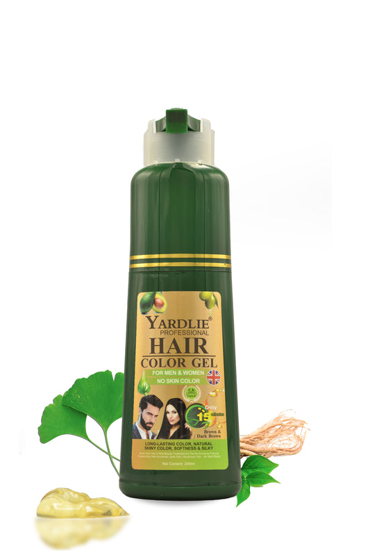 Yardlie Dark Brown Hair Color Gel 200ml.