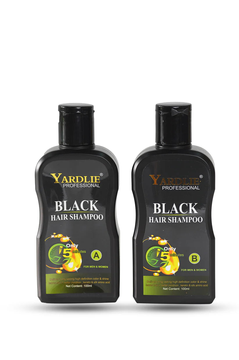 Yardlie Professional Hair Dye Shampoo Mixing Paste Natural Black 200ml.